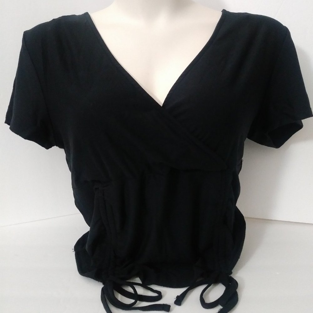 Derek Heart Black Blouse Junior XL